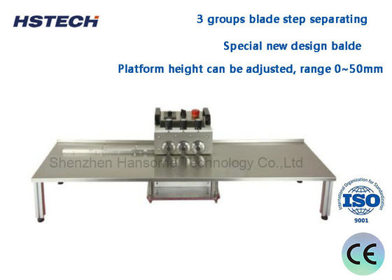 ভালো দাম 3 গ্রুপ ব্লেড পিসিবি ডিপ্যানেলাইজার LED স্ট্রিপ লাইটের জন্য কম শক্তি চাপ অনলাইন