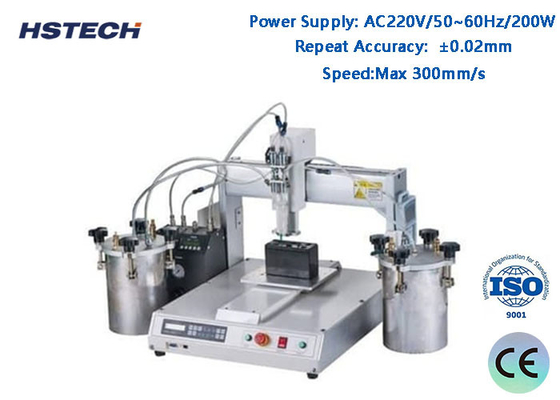 ভালো দাম 4 রোটারি ওয়ার্কিং স্টেশন টেক্সট স্ক্রিন স্বয়ংক্রিয় LED বাল্ব আঠালো বিতরণকারী অনলাইন