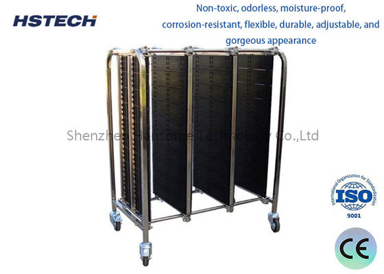 ভালো দাম ইএসডি ৩৫০ মিমি ৪৬০ মিমি প্রস্থ বিকল্প স্টোর ৩০০ পিসি পিসিবি হ্যান্ডলিং স্টোরেজ ট্রলি অনলাইন