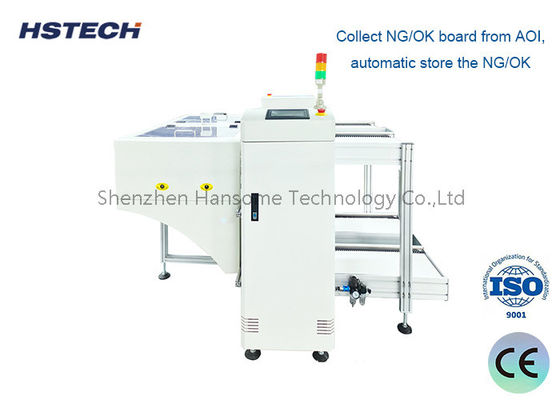 ভালো দাম ম্যাগাজিন সংগ্রহ বোতাম নিয়ন্ত্রণের সাথে পিসিবি হ্যান্ডলিং সরঞ্জাম পিসিবি এনজি / ওকে আনলোডার অনলাইন