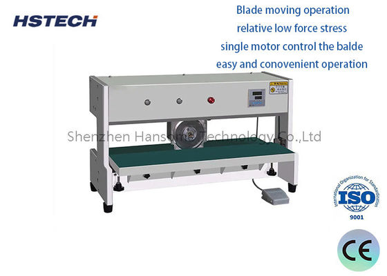 ভালো দাম ব্লেড মুভিং পিসিবি ডিপ্যানেলিং সরঞ্জাম 400 মিমি দৈর্ঘ্য একক মোটর নিয়ন্ত্রণ অনলাইন