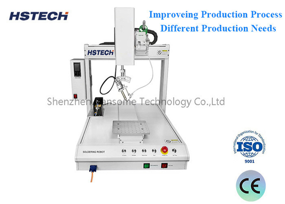 ভালো দাম ±0.02mm পুনরাবৃত্তি নির্ভুলতা মেশিন মাত্রা 520 * 585 * 800mm সঙ্গে নমনীয় সোল্ডারিং রোবট অনলাইন