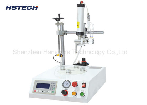 ভালো দাম এলইডি বাল্ব আঠালো বিতরণ মেশিন 4 ঘূর্ণমান ওয়ার্কিং স্টেশন টেক্সট স্ক্রিন স্বয়ংক্রিয় অনলাইন