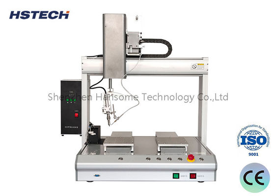 ডাবল ওয়ার্কিং স্টেশন সহ ডাবল টপ অটোমেটিক সোল্ডারিং রোবট