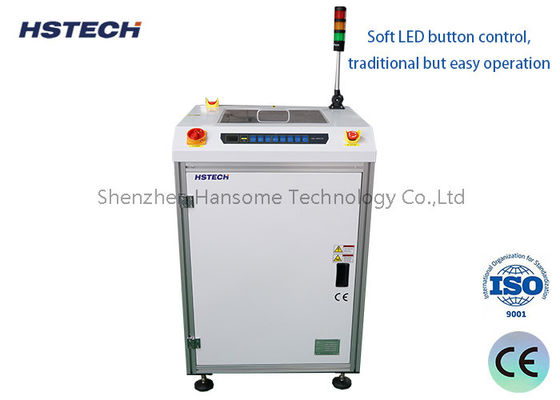 460 মিমি প্রস্থ 90 ডিগ্রী পিসিবি টার্ন কনভেয়র w / উপরের দিকে স্বচ্ছ কভার