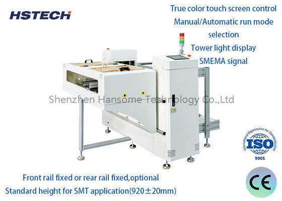 ভালো দাম পিসিএল এবং টাচ স্ক্রিন কন্ট্রোল সহ 3 রঙিন ডিসপ্লে পিসিবি আনলোডার এবং প্রতিটি হোল্ড 2 এসএমটি উত্পাদন লাইনের জন্য ম্যাগাজিন অনলাইন