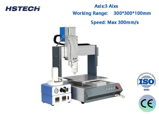 ভালো দাম স্বয়ংক্রিয় ডেস্কটপ 3 অক্ষ পিইউআর আঠালো বিতরণ মেশিন 300 মিমি / সেকেন্ড গতি এবং 0.02 মিমি পুনরাবৃত্তি নির্ভুলতা সঙ্গে অনলাইন