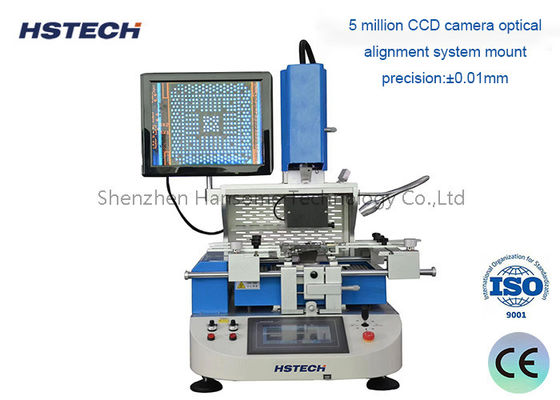 ভালো দাম সিসিডি কালার অপটিক্যাল অ্যালাইনমেন্ট সিস্টেম এবং মোবাইল ফোন বিজিএ চিপ মেরামতের জন্য ± 0.01 মিমি মাউন্টিং নির্ভুলতার সাথে উচ্চ নির্ভুলতা বিজিএ পুনরায় কাজ স্টেশন অনলাইন