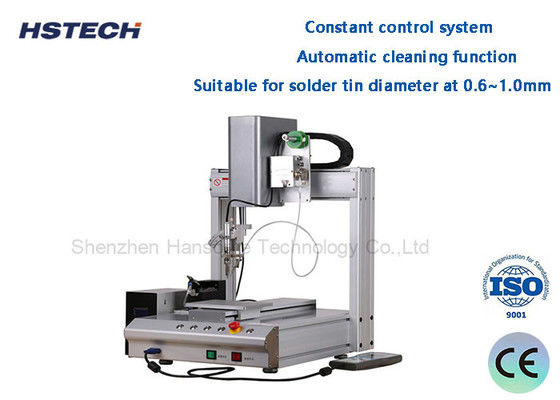 পিসিবি রোবট সোল্ডারিং মেশিন একক বিছানা 0.8 মিমি সোল্ডার টিপ ম্যানুয়াল প্রোগ্রামিং এইচএস-এস 331 আর