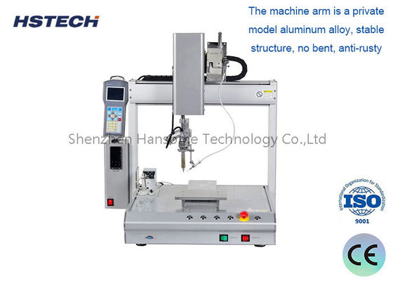 স্বয়ংক্রিয় পরিষ্কার এবং মাল্টি-ডাইরেকশনাল সোল্ডারিং হেড সহ 4 অক্ষ সোল্ডার রোবট