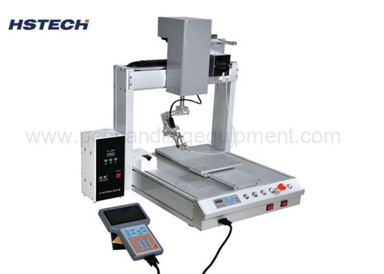 Y অক্ষ 1.0 বেধ তারের 360 ° ঘূর্ণন অটো সোল্ডার রোবট RS232